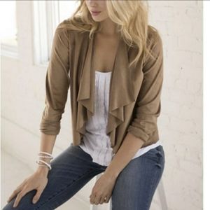 🛍Charlotte Russe Faux Suede drape jacket